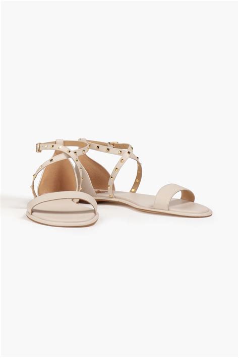 michael kors astrid flat sandal|Astrid Studded Leather Flat Sandal .